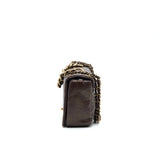 Chanel Calfskin Flap Bag with Chain Burgundy