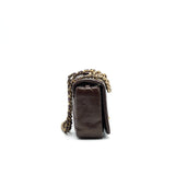 Chanel Calfskin Flap Bag with Chain Burgundy