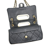 Chanel 20P A real clutch flap bag black