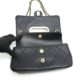 Chanel 20P A real clutch flap bag black