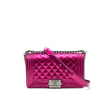 Chanel Medium Leboy Bag Metallic Pink