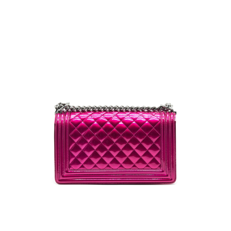 Chanel Medium Leboy Bag Metallic Pink