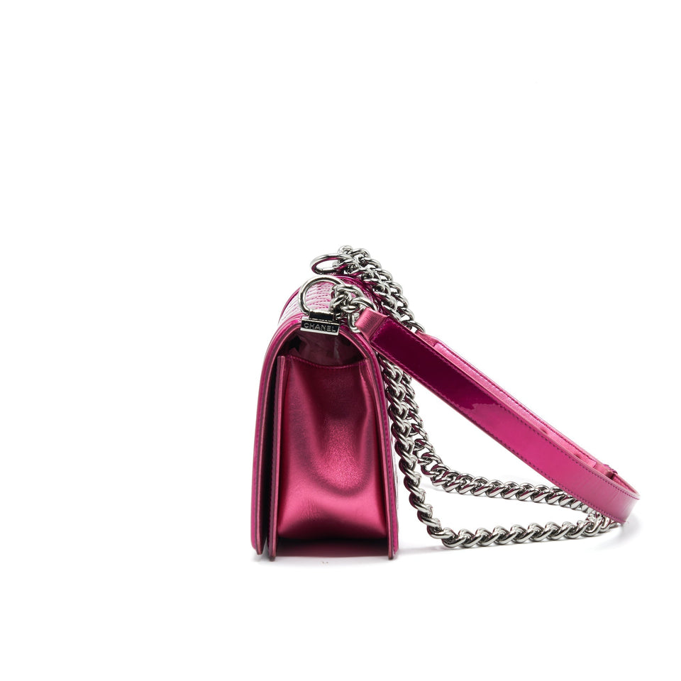 Chanel Medium Leboy Bag Metallic Pink