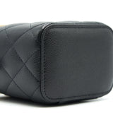 Chanel SMALL VANITY WITH CHAIN CAVIAR BLACK L