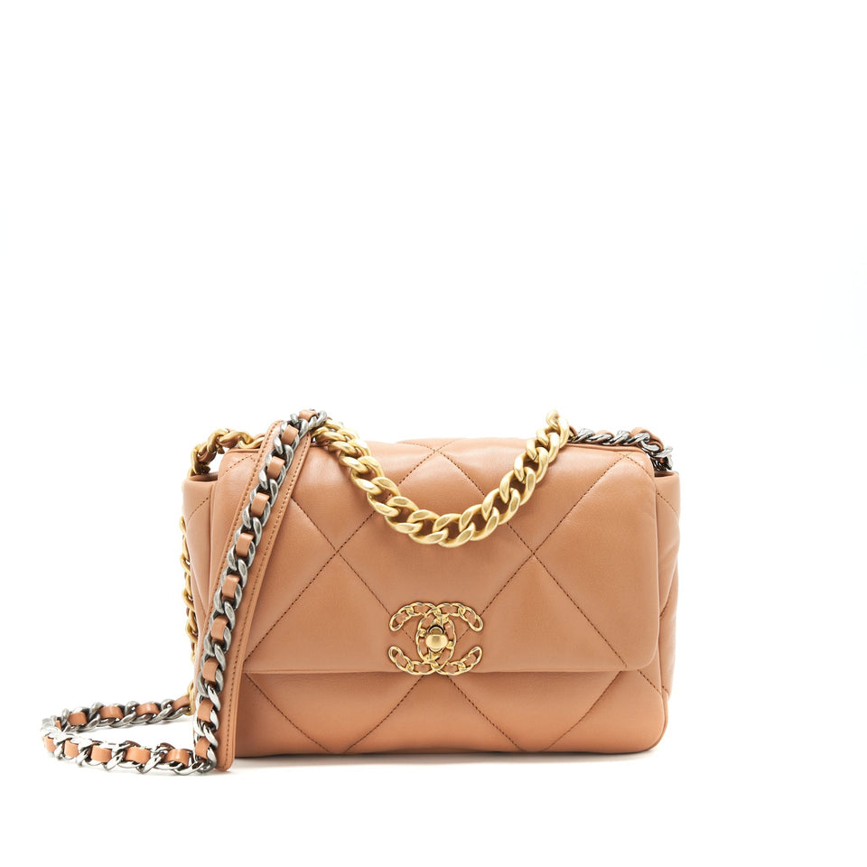 Chanel 21P Caramel Small 19 Flap Bag