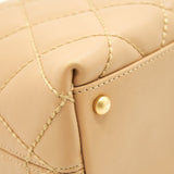 Chanel vintage Quilted beige Shoulder Bag