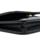 Chanel Giant Pearl Clutch with Chain Calfskin Black L