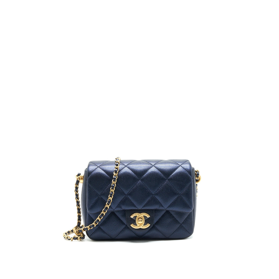 Chanel 21K My Perfect Mini Flap Bag Caviar Black