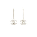 Chanel Crystal Drop Earrings