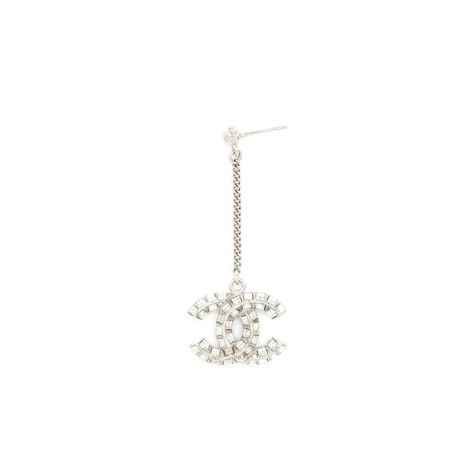 Chanel Crystal Drop Earrings