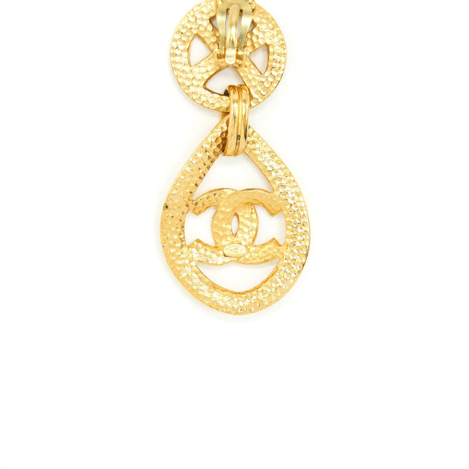 Chanel Vintage Drop Earring 24k