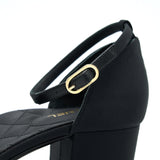 Chanel Size 38 Black Low Heel Pumps