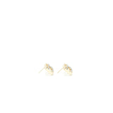 Chanel Square CC Logo Earring Crystal Light Gold Tone