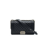 Chanel MEDIUM BOY Chanel HANDBAG CAVIAR BLACK