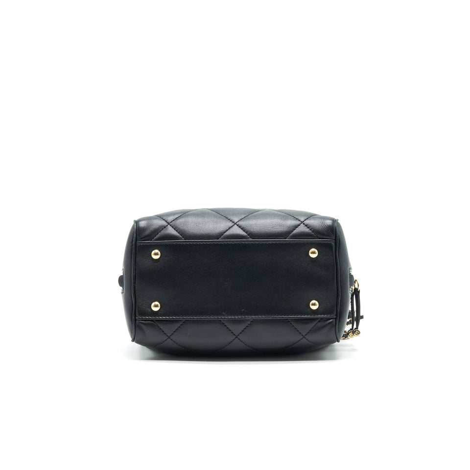 Chanel Black Lambskin Bowling Bag