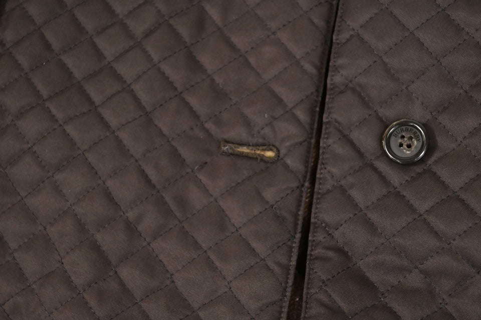 Burberry Jacket in Brown Quilted Nylon