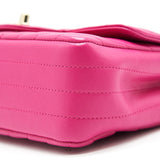 Chanel Chevron Mini Rectangular Flap Bag Pink with L