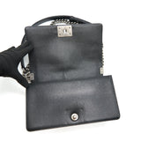Chanel Medium boy Chanel Bag Caviar Black ruthenium hardware