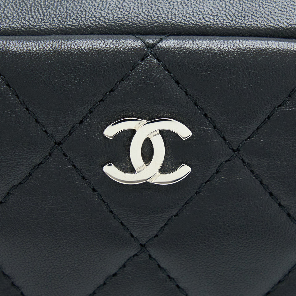 Chanel Camera Clutch Lambskin Black