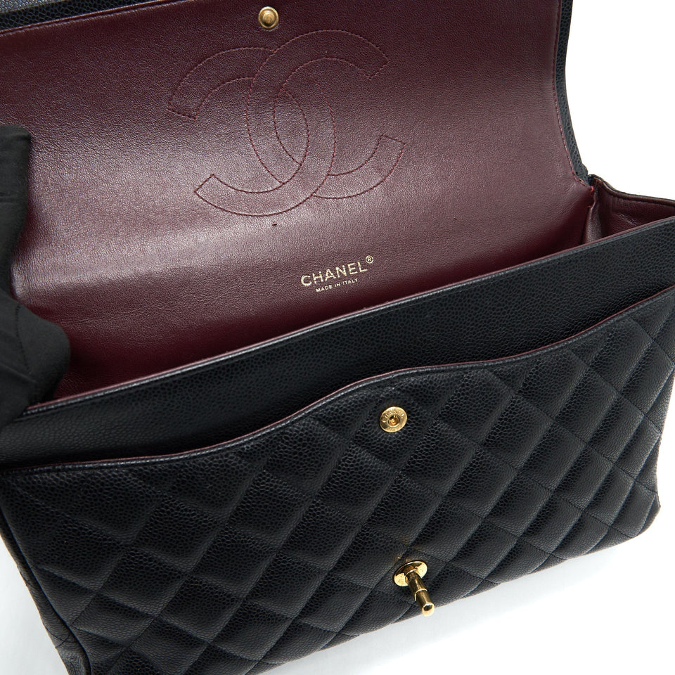 Chanel CAVIAR MAXI IN BLACK