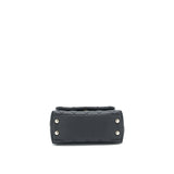 Chanel Coco Handle Extra Mini Black Embossed Handle L