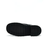 Chanel LEATHER LACE UP BOOTS BLACK SIZE35