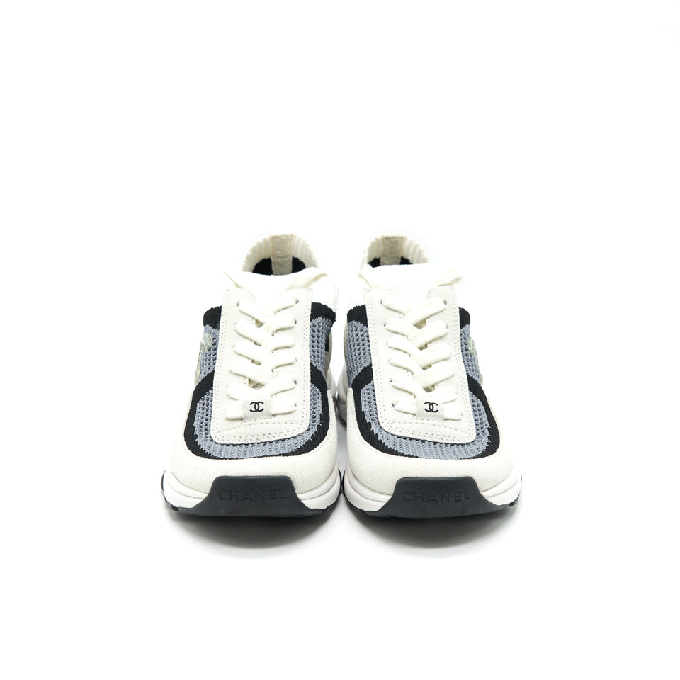 Chanel CC LOGO SNEAKER WHITE/GREY/BLACK