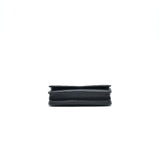 Chanel CHEVRON WALLET ON CHAIN LAMBSKIN BLACK WITH
