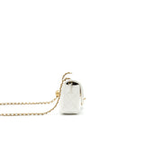 Chanel PEARL CRUSH RECTANGULAR MINI FLAP BAG WHITE