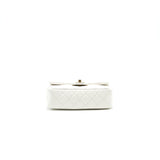 Chanel PEARL CRUSH RECTANGULAR MINI FLAP BAG WHITE
