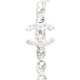 Chanel Round CC Earrings Crystal