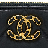 Chanel 19 Clutch Lambskin Black
