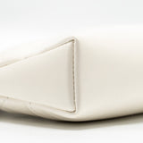 Chanel Mini 31 Clutch with Chain Shiny Calfskin White L (Microchip)