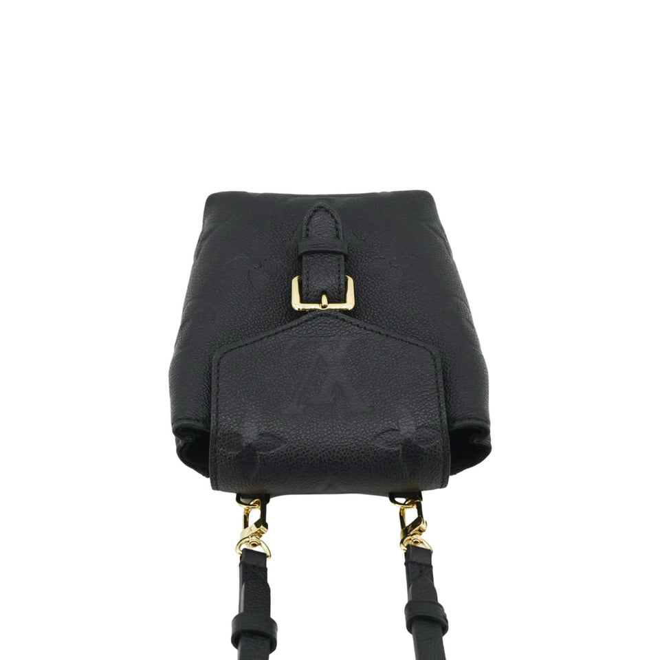 Louis Vuitton Tiny Monogram Empreinte Leather Backpack Black