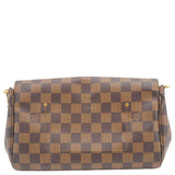 Louis Vuitton Favorite MM Damier Ebene Clutch Bag Brown