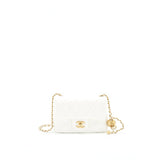 Chanel 21B pearl crush Mini Square flap Bag White