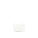 Chanel 21B pearl crush Mini Square flap Bag White