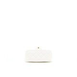 Chanel 21B pearl crush Mini Square flap Bag White
