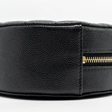 Chanel Round Clutch with Chain Caviar Black L