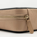 Chanel Mini Filigree Vanity Clutch Caviar Beige / Black