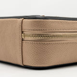 Chanel Mini Filigree Vanity Clutch Caviar Beige / Black