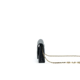 Chanel 21A Coco letter Wallet on Chain Black Caviar