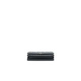 Chanel 21A Coco letter Wallet on Chain Black Caviar