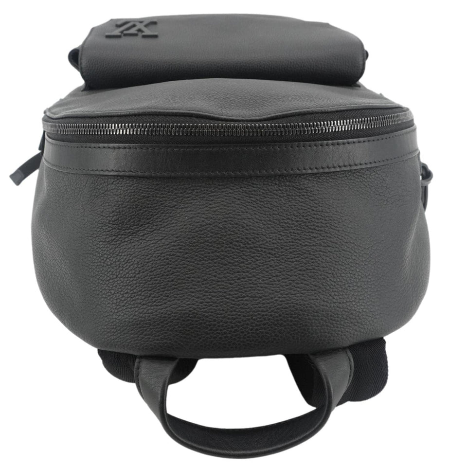 Louis Vuitton Takeoff Aerogram Grained Calf Leather Backpack Black