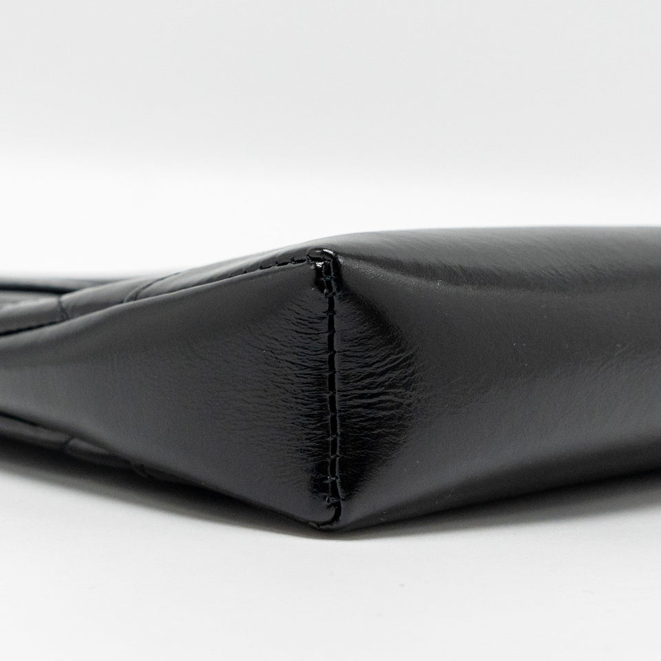 Chanel 24c Mini 31 Clutch With Chain Shiny Calfskin Black L (Microchip)