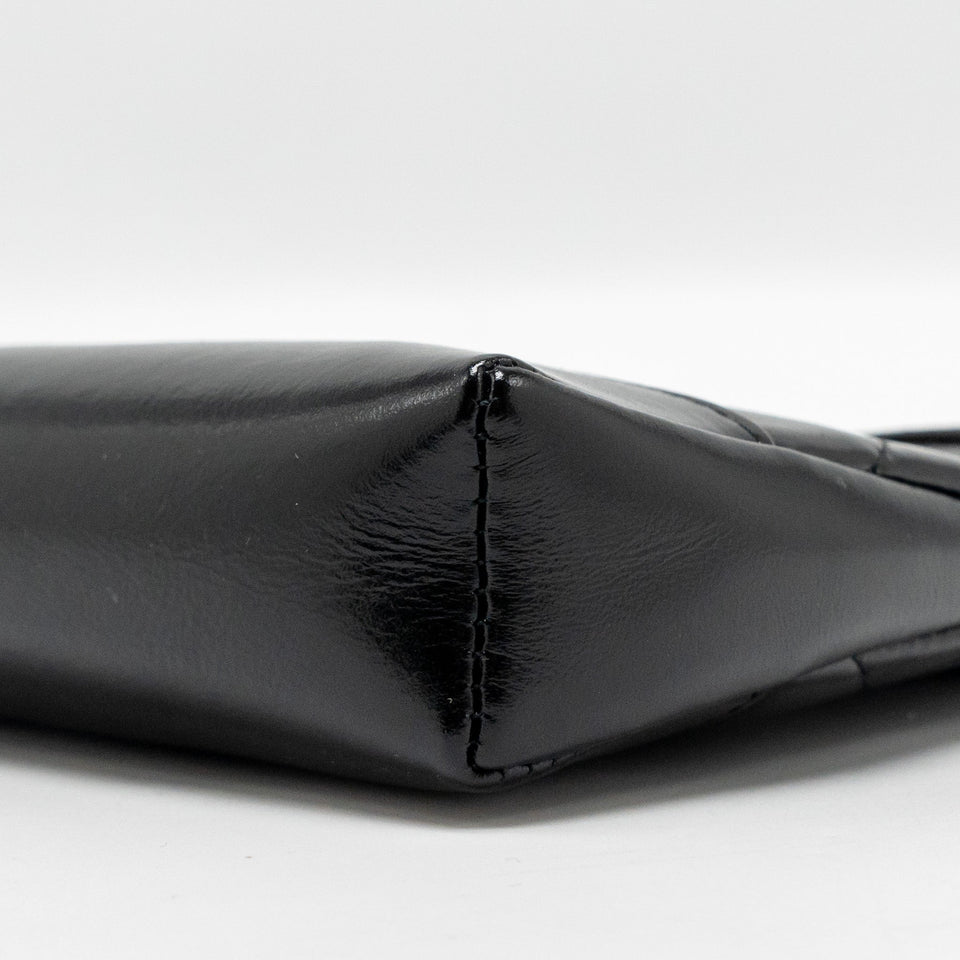 Chanel 24c Mini 31 Clutch With Chain Shiny Calfskin Black L (Microchip)