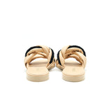 Chanel 19S Mule Beige/ Black Size37C