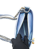 Chanel Small Gabrielle Hobo Bag Iridescent Blue