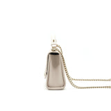 Chanel Calfskin Quilted Flap Bag Beigh L