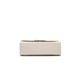 Chanel Calfskin Quilted Flap Bag Beigh L